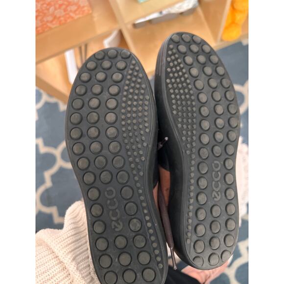 Ecco Men's Soft 7 Low-top Leather Sneakers Shoes brandy/black sz 9 - Picture 5 of 8